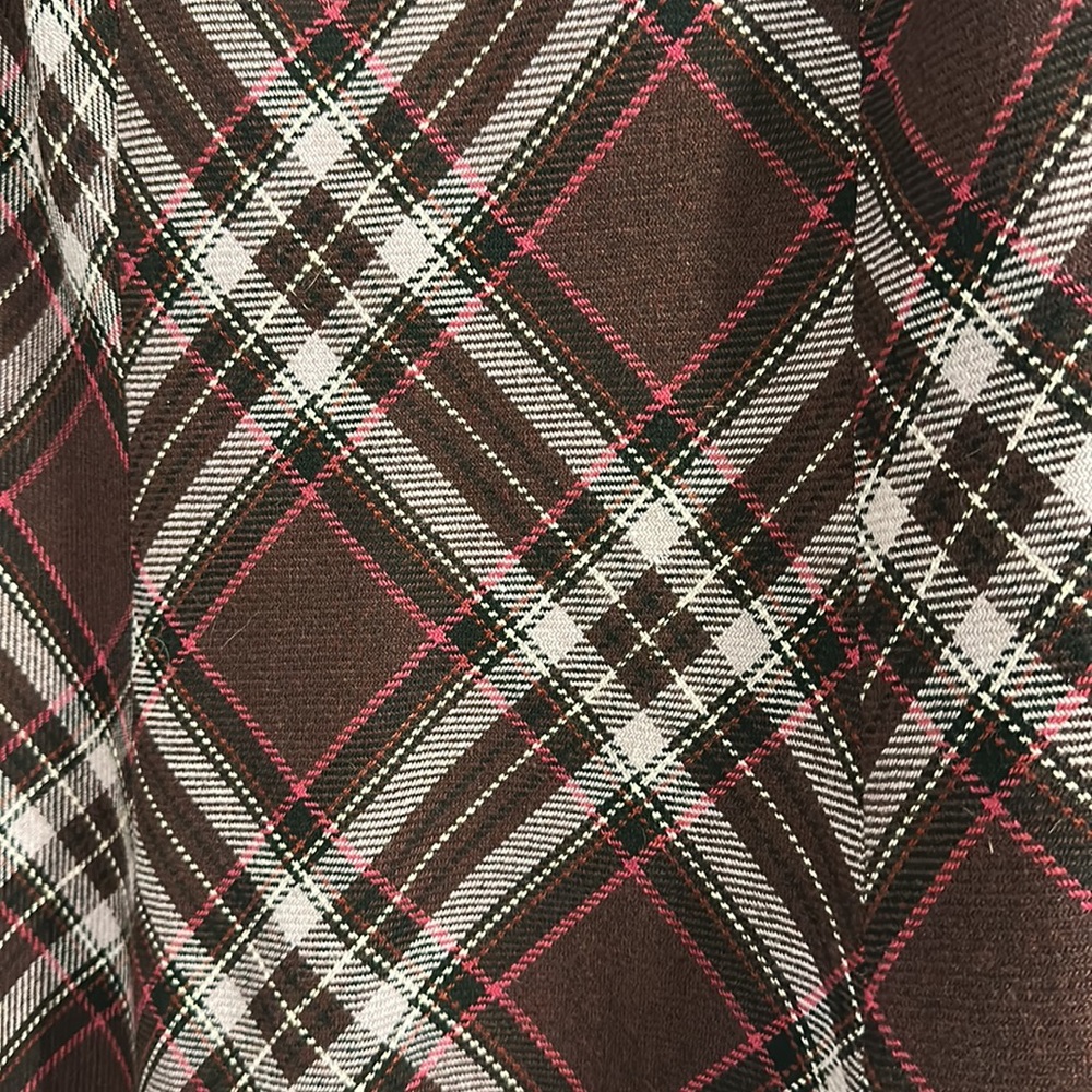 Ann Taylor Loft purple and white plaid skirt - Picture 3 of 3